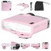 Godox Lux Junior Retro Camera Flash with Diffuser, Speedlite GN12 6000K200K CCT, Automatic and Manual Modes 1/1-1/64 Flash Power, 28mm Focal Length for Canon Nikon Sony Fuji Olympus Cameras - Pink view 1