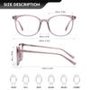XIAOBENGE Blue Light Blocking Glasses Round Frame Anti Eyestrain Anti UV Computer Gaming Eyeglasses (Purple) view 2