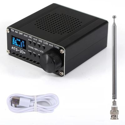 VISLONE ATS-20+ SI4735 Full Waveband Radios Receiver Frequency Modulation AM (MW & SW) SSB (LSB & USB) Covering Commercial Amateur Radiobands
