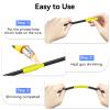 Esaytool 30 Pack HSE-631 HSE631 HS631 Heat Shrink Tube Cable Tubing Label Tape 11.7mm Black on Yellow 0.46inch x 4.9ft Use for Brother PT-D210 PT-D400 PT-E300 PT-E500 PT-P750WVP Label Maker Printer view 3