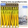 Esaytool 30 Pack HSE-631 HSE631 HS631 Heat Shrink Tube Cable Tubing Label Tape 11.7mm Black on Yellow 0.46inch x 4.9ft Use for Brother PT-D210 PT-D400 PT-E300 PT-E500 PT-P750WVP Label Maker Printer view 4