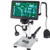 LVFXQRXO Digital Microscope 1200X Magnification, 1080P Video Microscope with Wired Remote, 7 Inch Adjustable Screen, PC View Windows & Mac OS Compatible view 1