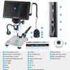 LVFXQRXO Digital Microscope 1200X Magnification, 1080P Video Microscope with Wired Remote, 7 Inch Adjustable Screen, PC View Windows & Mac OS Compatible view 4