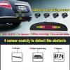 Car Parking Sensors Car Parking Assist System Vehicle Reverse Backup Monitor Detector with LED Distance Display Sound Warning 4 Parking Sensors Detection Radar view 3
