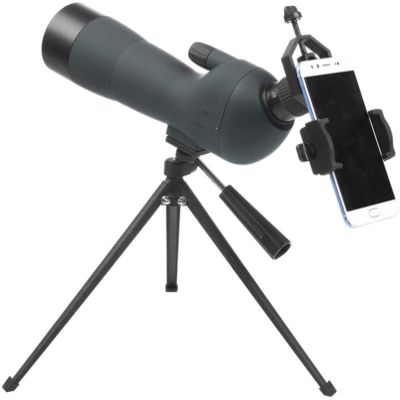 High Power Binoculars, Hd Monocular Telescope Zoom 20-60X60 Bird Watch Scope LLL High Power Binoculars for Hunting Silver for indoor/outdoor