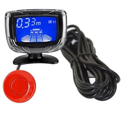 Car Parking Sensors Car Parking Sensor Dual CPU LCD Display with Switch 12V Auto Reverse Backup Sensor Parking Radar Monitor Detector System Detection Radar