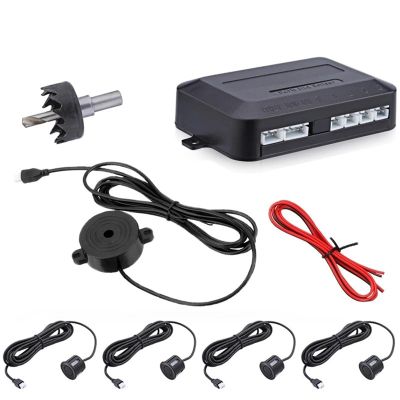 Car Parking Sensors Parking Sensor Car Parking Kit Buzzer 22 Mm 4 Sensors Reverse Backup Radar Sound Alert Indicator Reversing Assist System Detection Radar