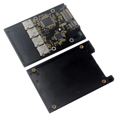 Beuiouer 2.5 Inch 4 TF to Adapter Card, Self-Made SSD Solid State Drive, for Micro-SD to Group Card