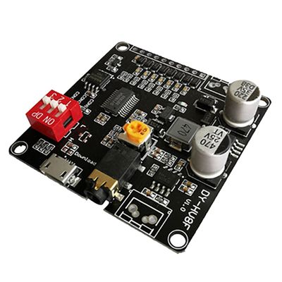 Beuiouer DY-HV8F Voice Playback Module 12V/24V Trigger Serial Port Control 10W/20W with 8MB Flash Storage MP3 Player for, black, 500256121