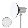 Andoer 41.2cm/16in Studio Photography Reflector Beauty Dish Diffuser with Honeycomb Grid & Soft Cloth for Bowens Mount Speedlite Strobe Light, White Internal Surface view 2
