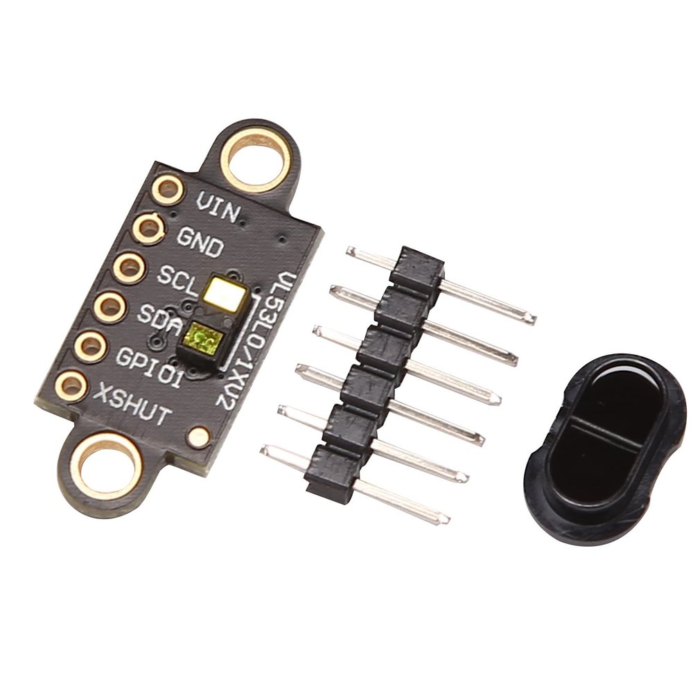 Beuiouer VL53L1X Ranging Flight Time Sensor Module 3V-5V Distance 400cm Measurement Extension Board Module for, Black