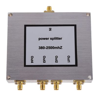Beuiouer 4 Way SMA Power Splitter 380Mhz-2500MHz,SMA Female Power Divider Signal Cable Splitter Female Divider, 500270829