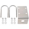 Beuiouer Stainless Steel Antenna Mount Bracket with U Style Bolts for Ham UHF VHF CB Cellular Trucker Antenna Use Accepted, Silver, 500213383 view 1