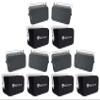 Rockville Bundle: (3) 2 HP65S-8 Black 6.5" Indoor/Outdoor Swivel Home Theater Speakers 8-ohm Bundle with (3) 2 RWBC65S Neoprene Covers (6 Items) view 1