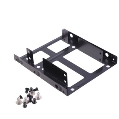 Beuiouer Double Layer SSD Metal Frame 2.5 to 3.5 Internal Mounting Computer SSD Hard Drive Dual Desktop Converter Adapter Bracket
