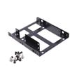 Beuiouer Double Layer SSD Metal Frame 2.5 to 3.5 Internal Mounting Computer SSD Hard Drive Dual Desktop Converter Adapter Bracket view 1