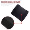 Beuiouer Cable Grip Floor Cords Cable Protector Cable Management Only for Commercial Office Carpet (Black,10 Feet) view 2