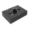 Beuiouer 3.5mm 2 Input 1 Output/1 Input 2 Output Audio Switcher Audio Switcher Box One-Key Mute Button, Black, 500347442 view 1