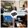 Beuiouer 3.5mm 2 Input 1 Output/1 Input 2 Output Audio Switcher Audio Switcher Box One-Key Mute Button, Black, 500347442 view 2