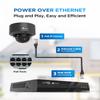 4COVR 8 Camera Security System, 8X 5MP IK10 Vandal-Proof IP67 Dome PoE IP Camera with Audio, 8 Channel NVR 2TB HDD, AI Human Vehicle Detection & IR Night Vision, 24/7 Home Recording, LY54AB5M0808 view 3