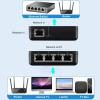 1 to 4 RJ45 Ethernet Splitter Gigabit RJ45 Network Splitter Adapter with Cable view 3
