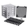 Beuiouer 5.25 Inch to 5 x 3.5 Inch SATA HDD Cage Rack Hard Drive Disk Enclosure Disk Tray Adapter, Silver & black, 500300636 view 1