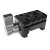 1PCS Quick Release Camera Mount Rail Clamp with 1/4 and 3/8 Thread Holes for Camera Cage Handle LED Light Microphone view 1