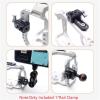 1PCS Quick Release Camera Mount Rail Clamp with 1/4 and 3/8 Thread Holes for Camera Cage Handle LED Light Microphone view 3