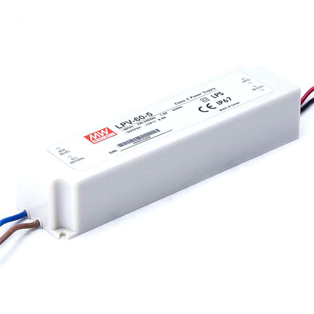 DineDeck: LPV-60-5 60W 5V IP67 Waterproof LED Driver Power Supply for Sign & Decorative Lighting