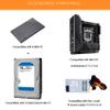 Beuiouer A09 HTPC Computer Case Mini ITX Gaming PC Chassis Desktop Chassis USB2.0 Computer Case Home Computer Case Silver view 2