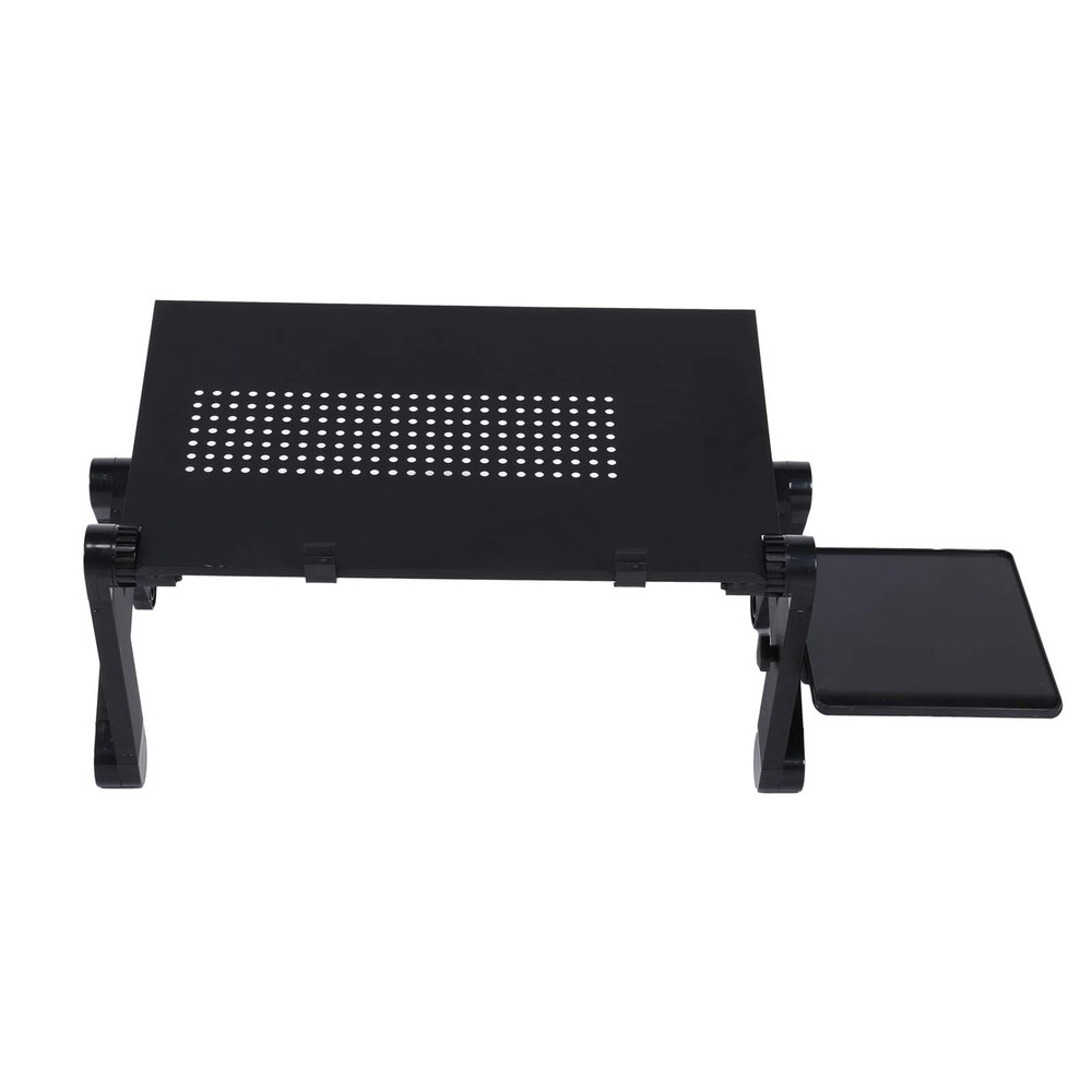 Akozon Laptop Desk with Board Portable Aluminum Alloy Adjustable Folding Computer Stand Home and Family Appliance and Decor