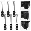 Quick Release Camera Strap, 6 Pcs Black QD Loops Connector Adapter Camera Quick Release Lanyard Clip Compatible for All Compact Digital Cameras Binoculars Drone Remote Control and USB Stick view 3