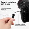 Quick Release Camera Strap, 6 Pcs Black QD Loops Connector Adapter Camera Quick Release Lanyard Clip Compatible for All Compact Digital Cameras Binoculars Drone Remote Control and USB Stick view 4