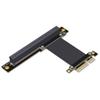 JMT 64G/BPS PCI-E4.0 x4 to x16 Extension Cable GEN4 Steering Extension 1U Support RTX3090 RX6800xt GPU (M2S-M32,25CM) view 1