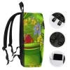 BTCOWZRV Frog Travel Backpack for Women Men 2 Compartment Laptop Backpacks Laptop Bag Casual Daypack view 3