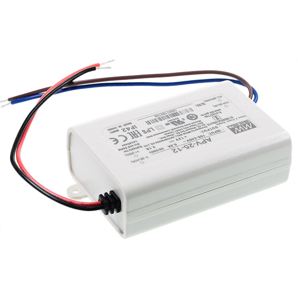 TorqCali APV-25-12 25W 12V Single Output IP42 LED Driver Power Supply