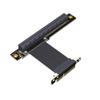 JMT 64G/BPS PCI-E4.0 x4 to x16 Extension Cable GEN4 Steering Extension 1U Support RTX3090 RX6800xt GPU (M2S-M33-TL,25CM) view 1