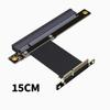 JMT 64G/BPS PCI-E4.0 x4 to x16 Extension Cable GEN4 Steering Extension 1U Support RTX3090 RX6800xt GPU (M2S-M31-TL,15CM) view 2