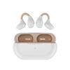 Clip on Earbuds Open Earbuds Wireless Earphones Wireless Bluetooth 5.3 Clip on Headphones Sports Earphones Open Ear Headphones Built-In Microphone With Charging Case for Running (Coffee white) view 1