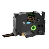 GREENCYCLE Compatible for Brother Ptouch Label Maker Tape TZe TZ Tape TZe-344 TZ-344 18mm 0.7 Laminated Gold on Black TZe344 TZ344 Label Tape for PT-D410 PT-D400 PT-D610BT PT-D600 view 1