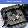 GREENCYCLE Compatible for Brother Ptouch Label Maker Tape TZe TZ Tape TZe-344 TZ-344 18mm 0.7 Laminated Gold on Black TZe344 TZ344 Label Tape for PT-D410 PT-D400 PT-D610BT PT-D600 view 4