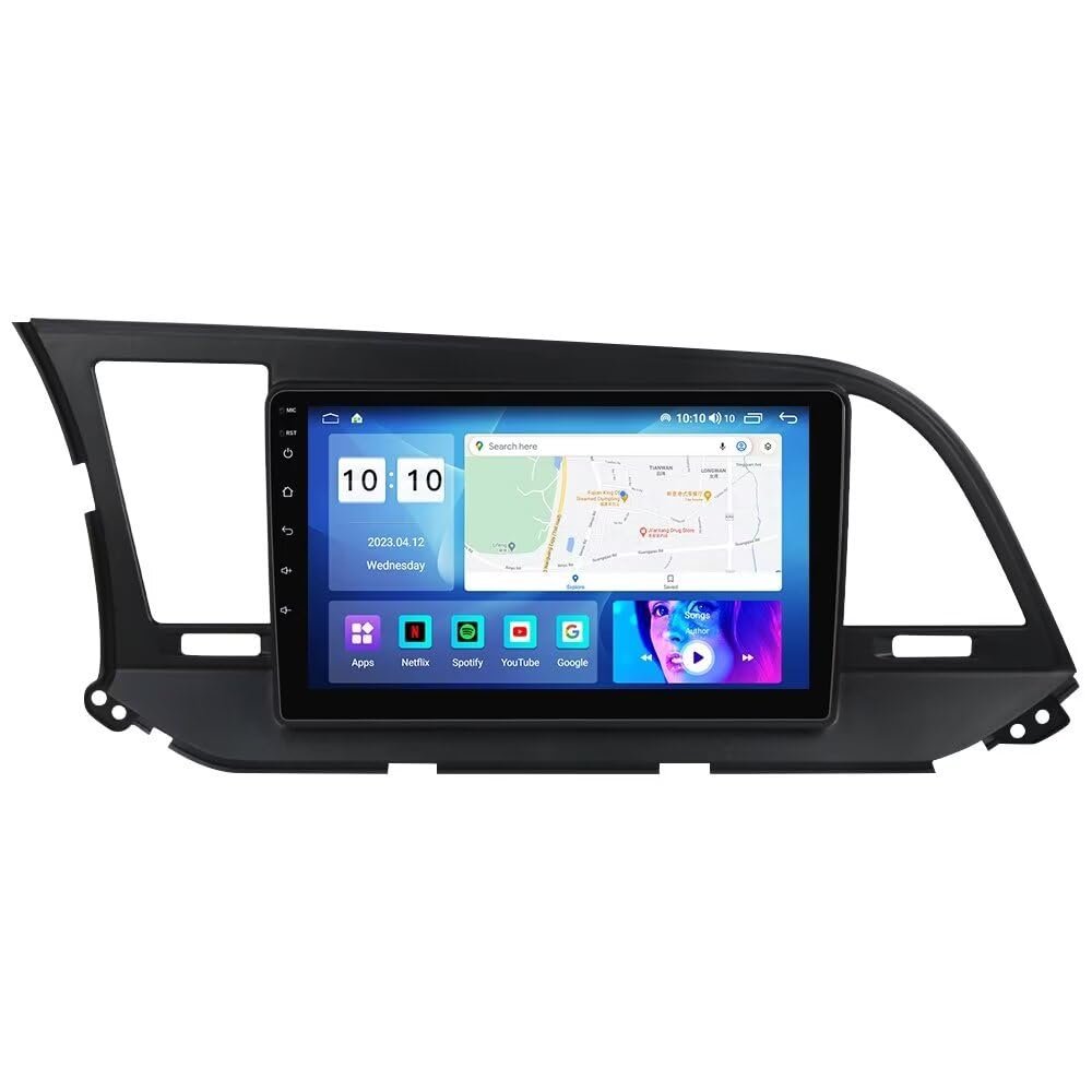 MekedeTech Android Car Radio Stereo Navigation for Hyundai Elantra 6 2016 2017 2018 Head Unit Replacement,Touch Screen Upgrade with Wireless CarPlay/Android Auto,4 core 1+32G