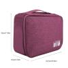 Cable Organizer Bag, Electronic Bag, Electronics Accessories Storage Cases for Cable, Charger, Phone (Purple) view 3