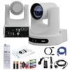 PTZOptics Move SE SDI/HDMI/USB/IP PTZ Camera with 20x Optical Zoom (White) (PT20X-SE-WH-G3) + Lens Cleaning Kit + HDMI Cable + Ethernet Cable + Color Wire Ties view 1