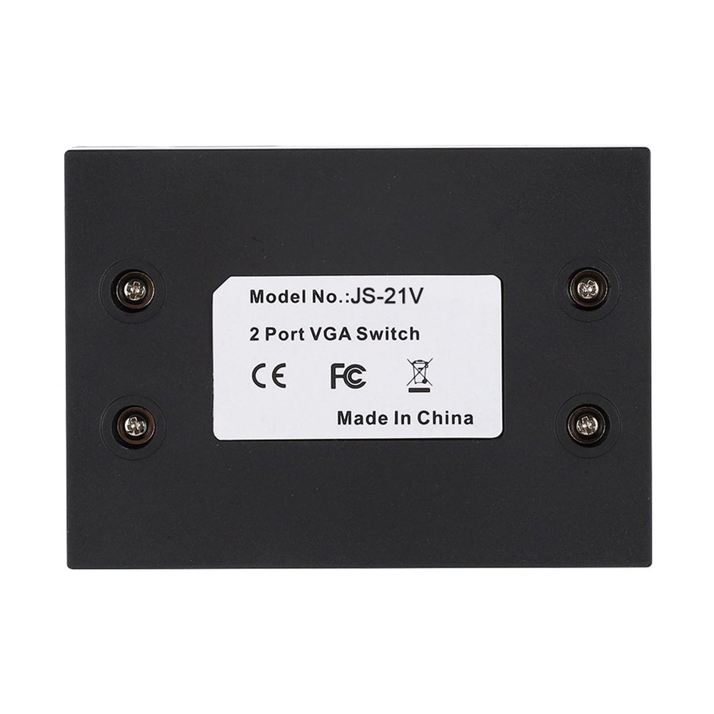 2-In-1-Out VGA Splitter Switcher, HD Display C Uter Accessory for Host Switching, VGA Adapter, Long Distance Signal, Suitable for Outdoor LED Display Connection