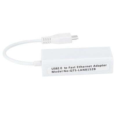 1.3/W Ethernet Adapter, Micro USB to RJ45 Ethernet Port Network Card Adapter, USB 2.0 Fast Ethernet 10/100Mbps Network Adapter for Motherboard