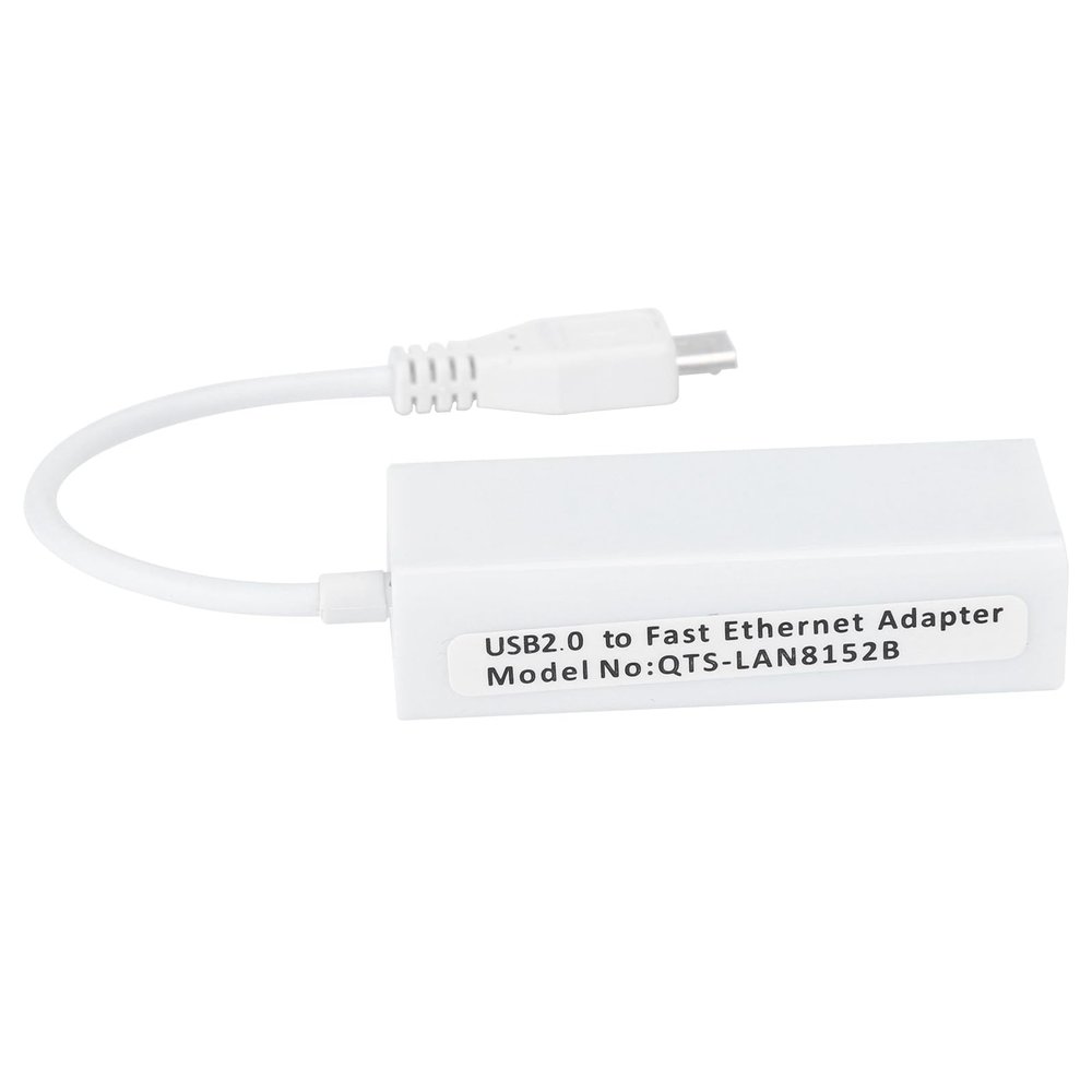 1.3/W Ethernet Adapter, Micro USB to RJ45 Ethernet Port Network Card Adapter, USB 2.0 Fast Ethernet 10/100Mbps Network Adapter for Motherboard