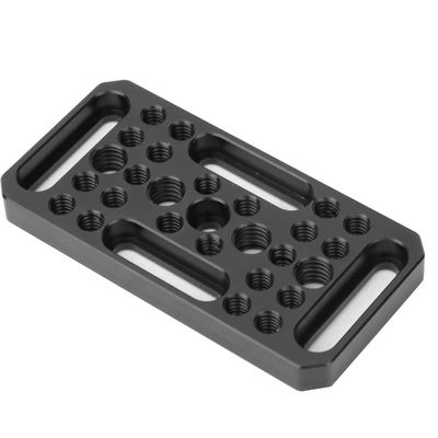 Holigie Cheese Plate, Cheese Plate Camera for Tripod Plate CNC Alloy Multi Function with 1/4 3/8 Threads, Camera Cheese Plate for Railblocks Dovetails Short Rods