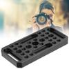 Holigie Cheese Plate, Cheese Plate Camera for Tripod Plate CNC Alloy Multi Function with 1/4 3/8 Threads, Camera Cheese Plate for Railblocks Dovetails Short Rods view 3