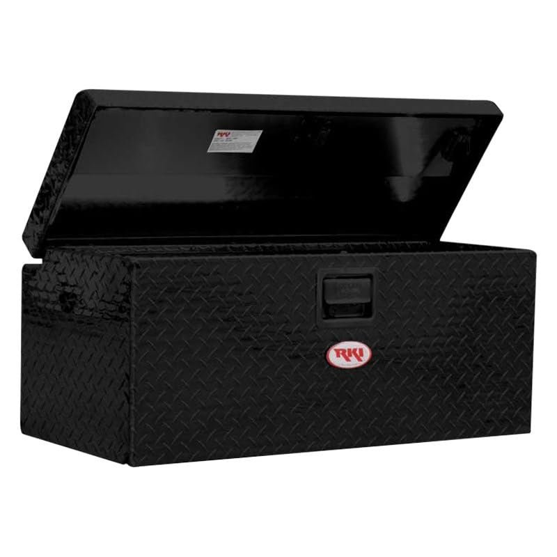 RKI RKIM36-1NMAB Single Lid Aluminum Chest Tool Box for Small Trucks Black